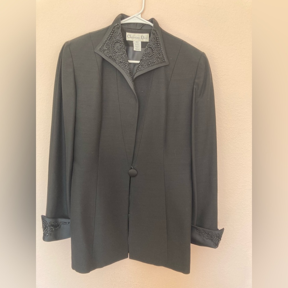 Vintage Christian Dior beaded jacket